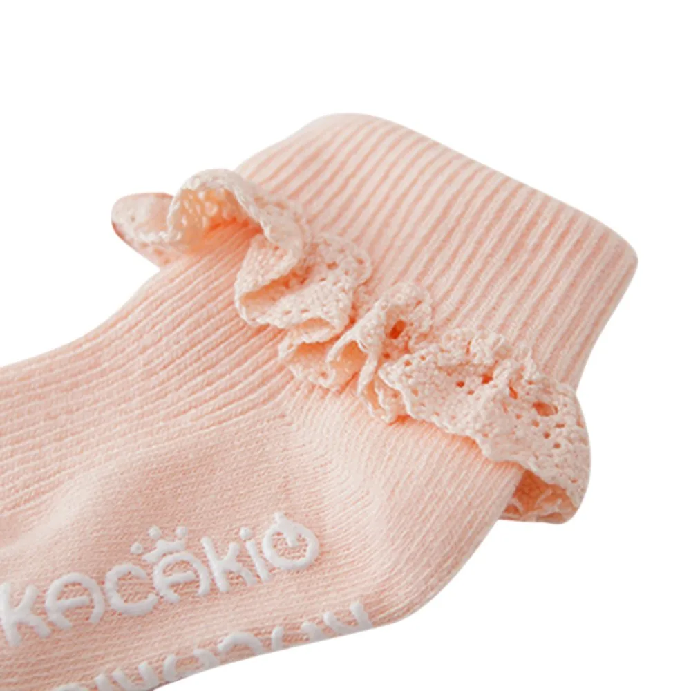 Носки для новорожденных девочек носки маленьких Детские Белые и розовые