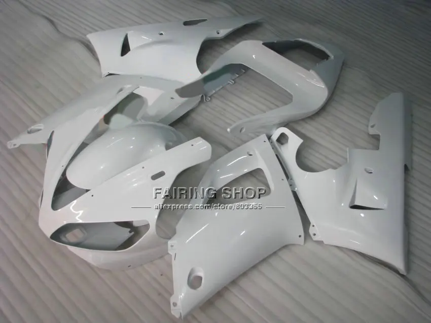 Free customize body parts for YAMAHA pure white fairings YZFR1 2000 2001 yzf1000 00 01 ABS plastic bodyworks+7gifts | Автомобили и