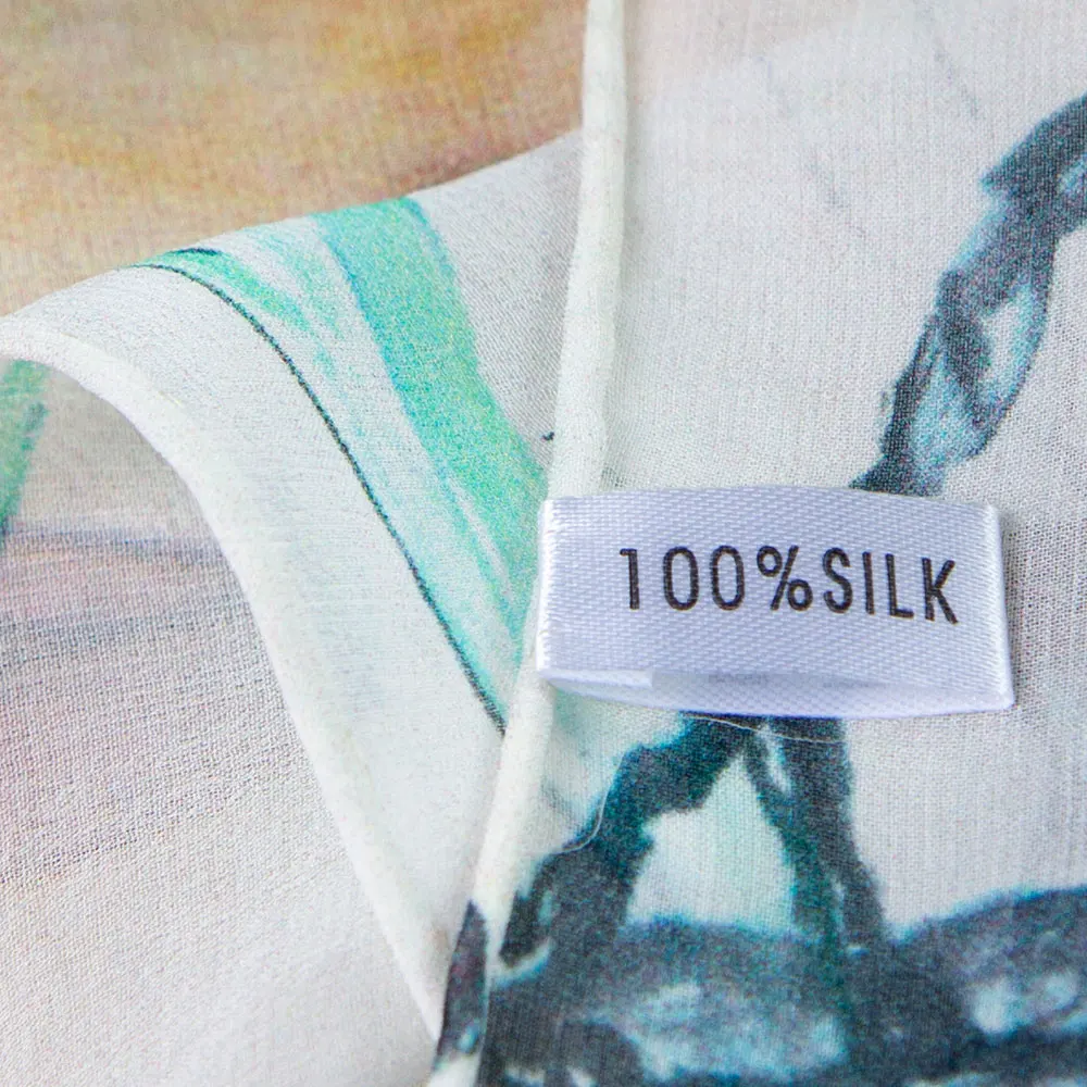 100% шелковый шарф женский старинная красивая шелковая шаль 2019 дизайнерский