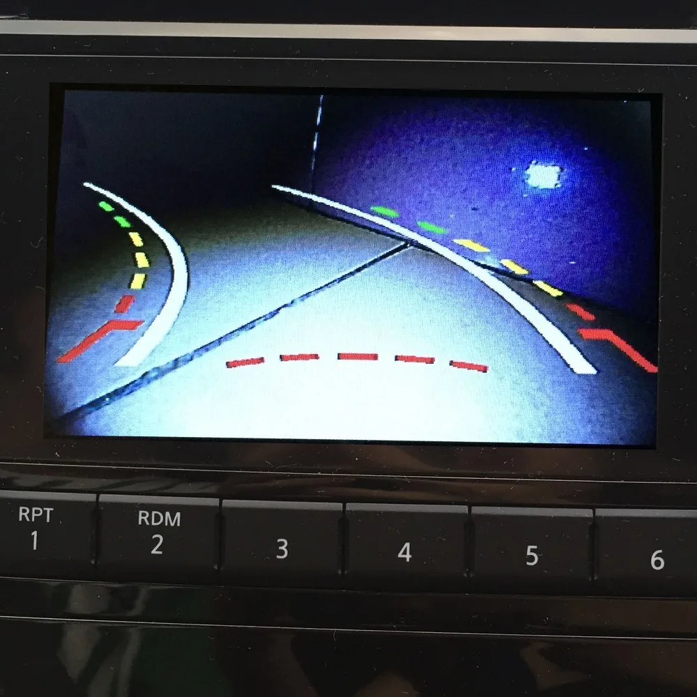 HD CCD ночное видение автомобиля динамическая траектория заднего вида камера для