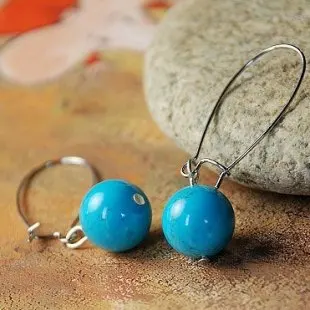 Красивые синие и красные каменные бусины глянцевые шарики тибетское серебро