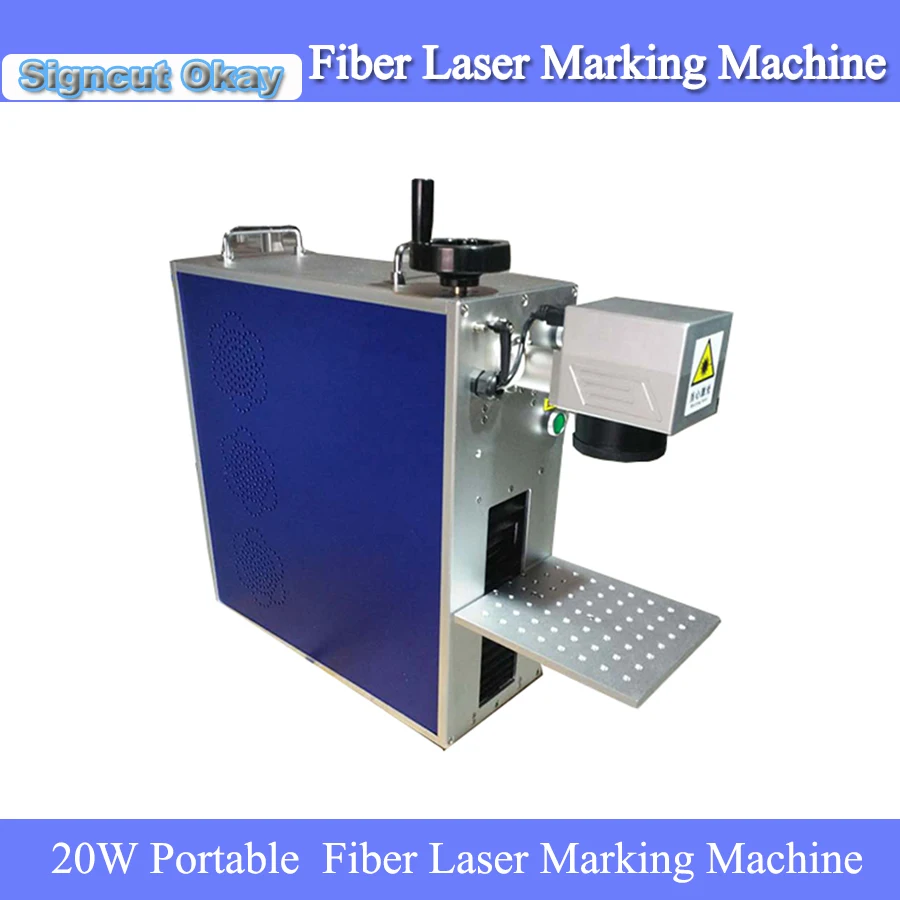 Китай поставляет 20 Вт портативный мини волоконный лазерный маркировочный станок