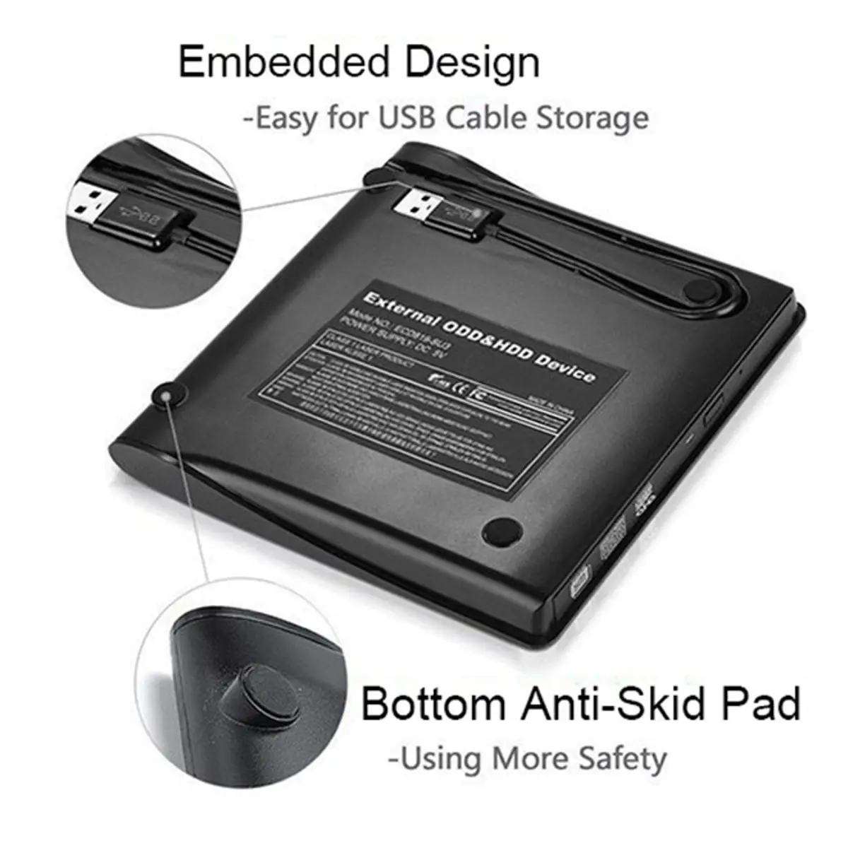 Внешний USB 3 0 Type C высокоскоростной DL DVD RW ГОРЕЛКА CD запись тонкий портативный