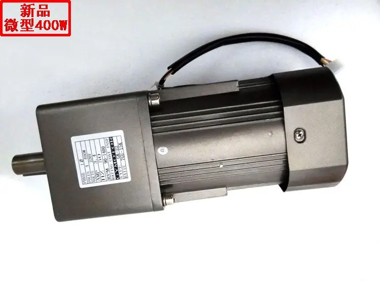 Однофазный, Трехфазный 220 v/380 v 400 w миниатюрный редуктор переменного тока мотор 7GU электронный мотор скорости