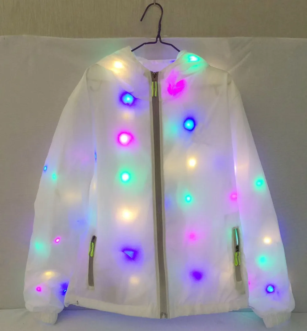 Водонепроницаемая яркая светодиодная светящаяся Одежда для танцев вспышка