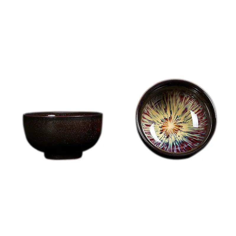 Новинка 1 шт. чайные чашки Небесные глаза с Красной глазурью китайский фарфоровый