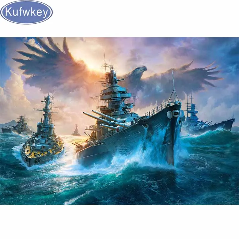 Орлан-белохвост Warships Wargaming diy алмазная живопись полная квадратная Алмазная