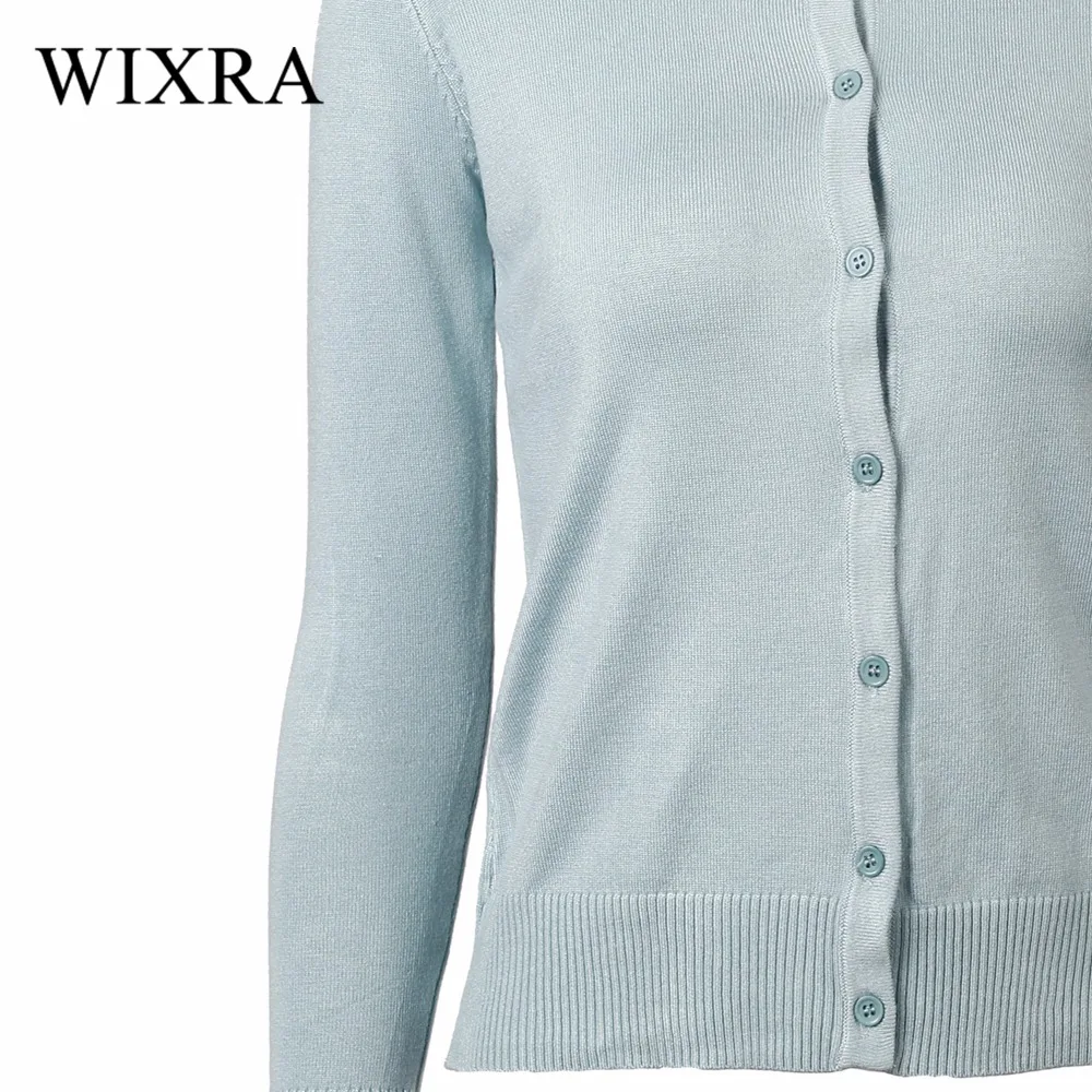 Wixra теплый и очаровательный осенний зимний женский новый кардиган с круглым