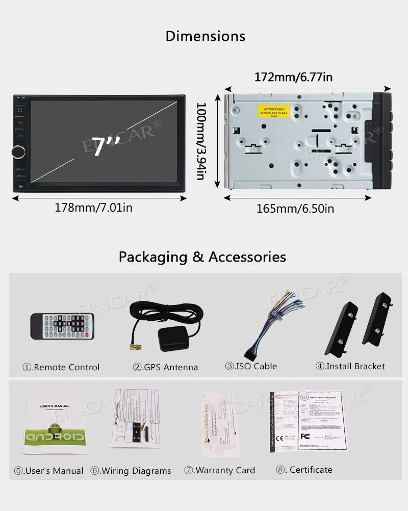 2 Din 7 дюймов Android 1 Автомобильный gps Радио dvd-плеер навигация din автомобильный