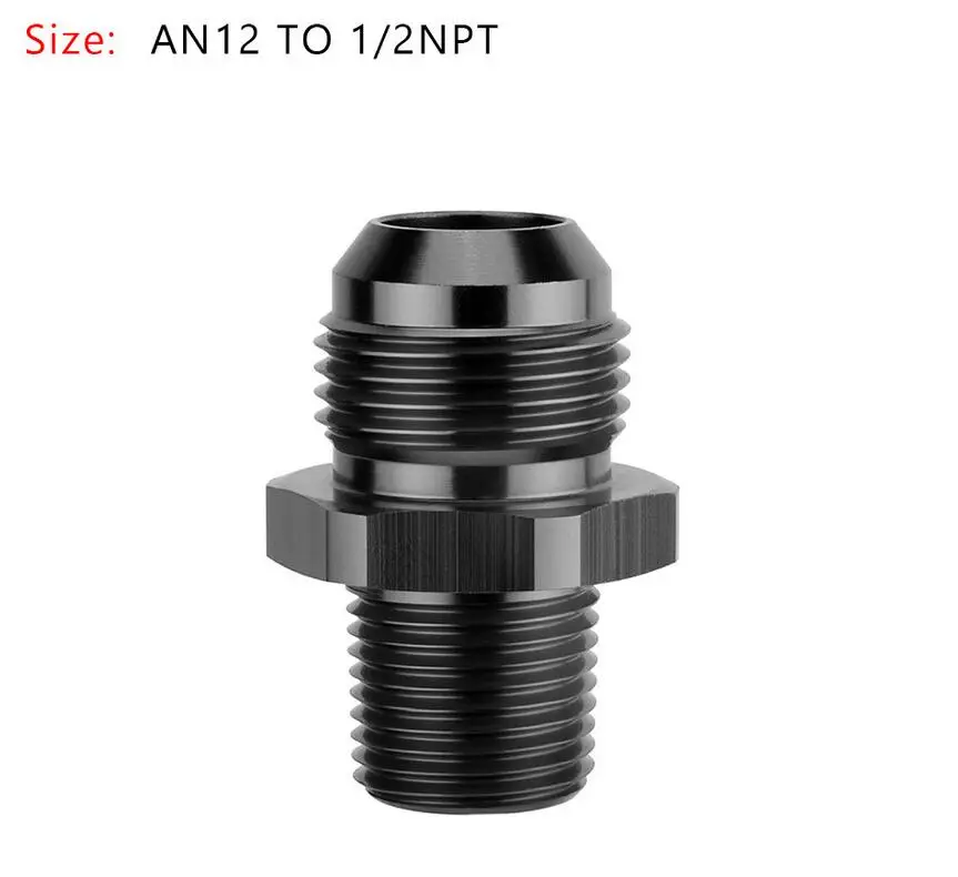 AN12 TO 1 2NPT Areyourshop автомобильный 1 шт. AN4 AN6 AN8 AN10 AN12 NPT прямой Мазут Воздушный шланг фитинг Мужской адаптер автомобильные аксессуары - Цвет: AN12 TO 1 2NPT