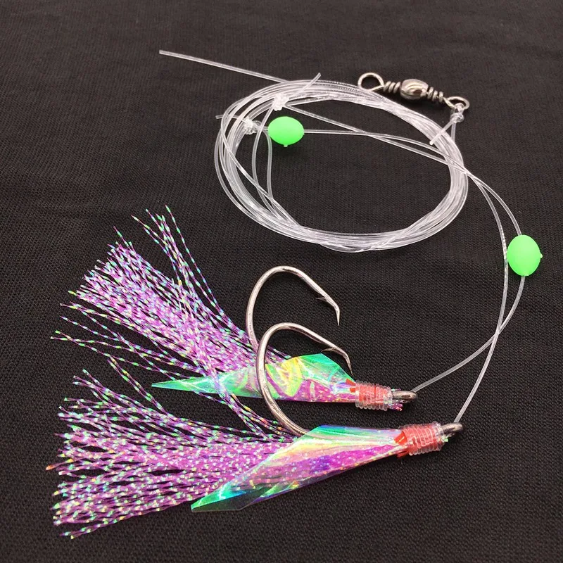 Рыболовные приманки Sabiki рыболовные снасти набор рыболовных крючков мигающие 2