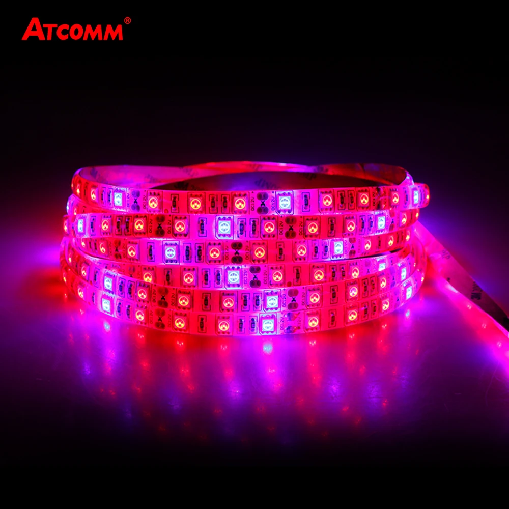 Полный спектр LED фитолампы полосы света 5 м 300 светодиодов 5050 Grow Lights Fitolampy для