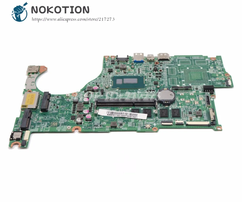 NOKOTION для acer aspire V5-573 V5-573G материнская плата для ноутбука NBMP211001 DAZRQMB18F0 I5-4210U процессор 4 Гб оперативной памяти