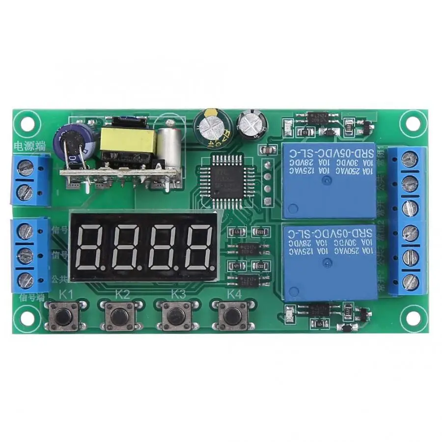 Релейный модуль переменного тока 220V двухканальный реле за запозданиевремени