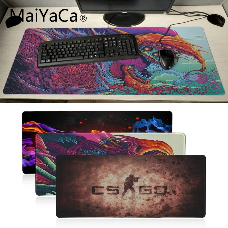 MaiYaCa самый горячий коврик для мыши Hyper CS GO геймерские игровые коврики игровой Dota2