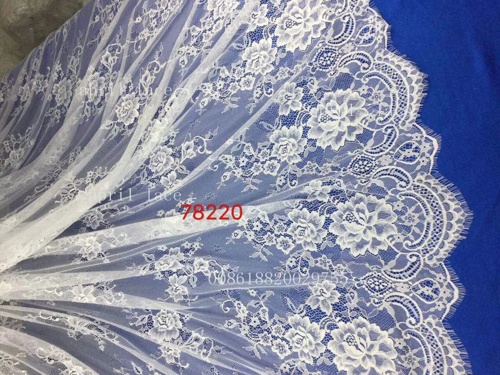 

3 шт./лот m78220 offwhite цвета слоновой кости модные роскошные eyeflash chantilly 3 м * 1,5 м сетчатая кружевная ткань для вечернего платья/свадьбы