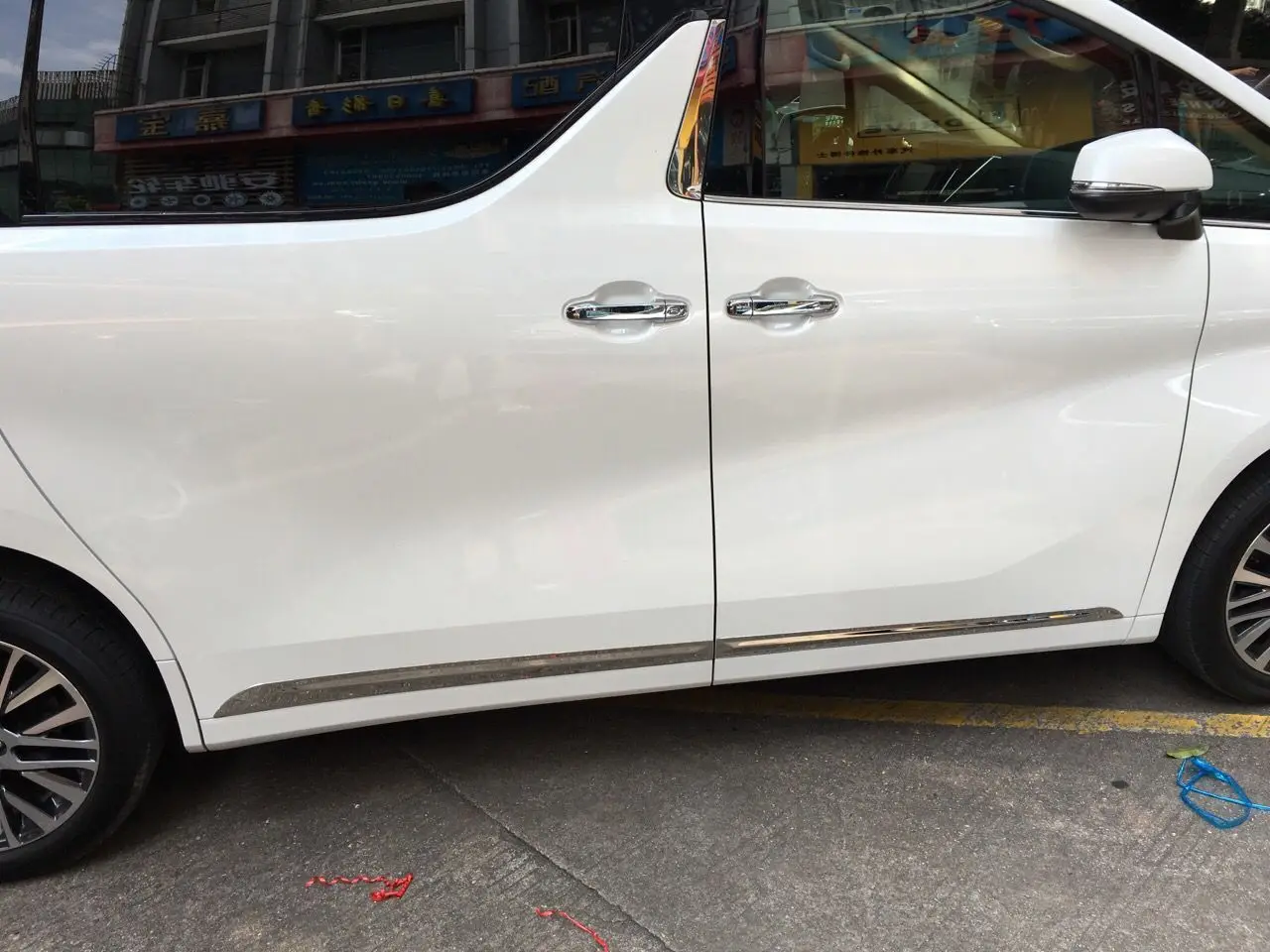 

Chrome Body Side Molding Cover Trim For 2016-2017 Toyota Alphard 3rd Gen