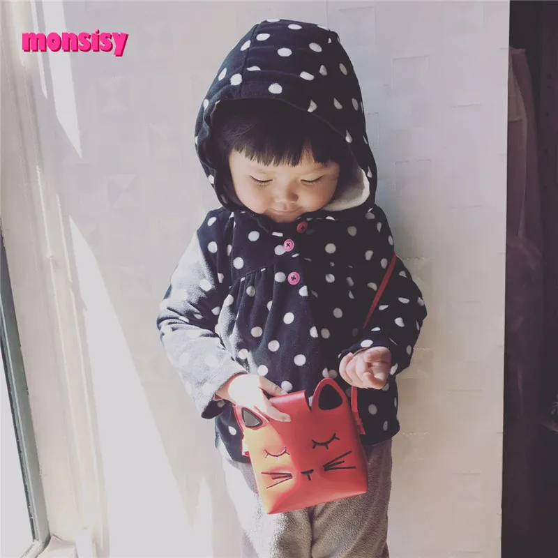Monsisy Рождественская Детская сумка с кошкой для девочек кошелек монет и сумочка