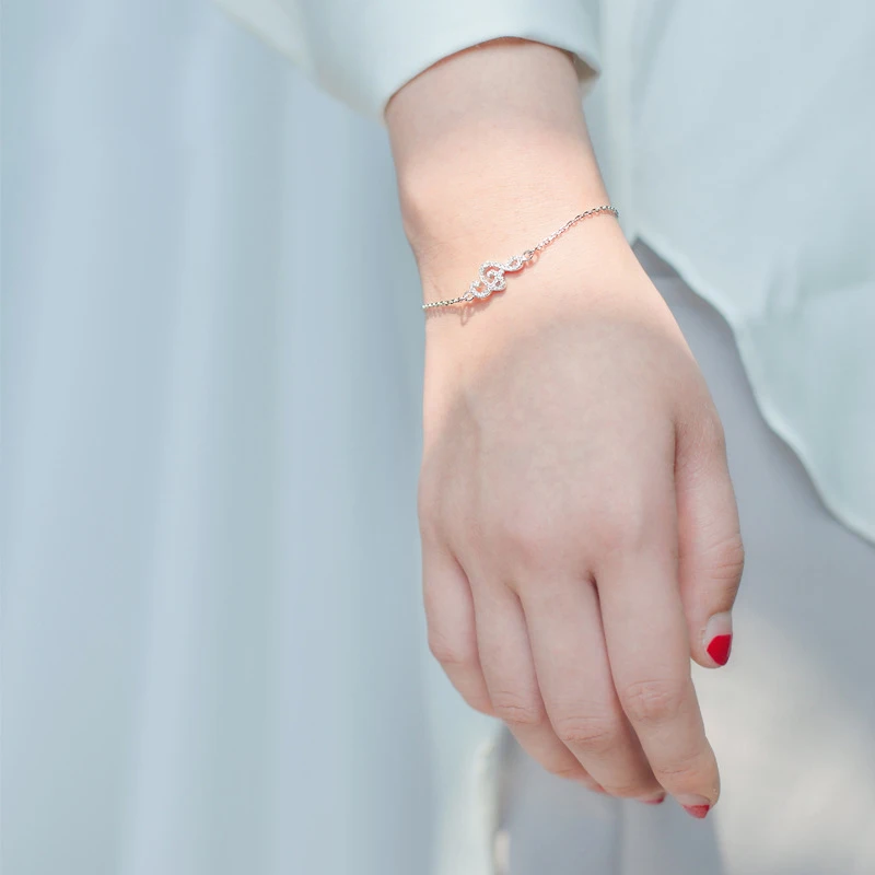 

La Monada Fine Silver 925 Jewelry Bracelet Female Woman Music Note Chain Minimalist Bracelets For Women Silver 925 Sterling