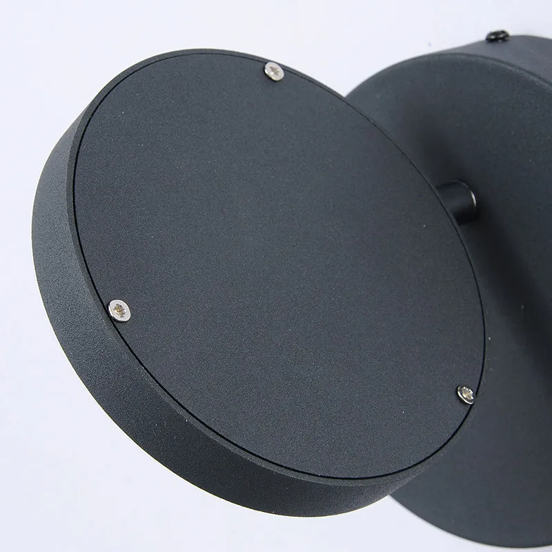 Креативная круглая светодиодная настенная лампа DAR вращающаяся черная белая 90-260