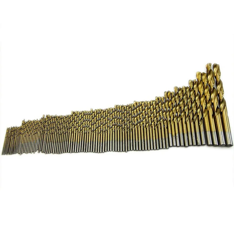 Набор ручных Сверл из быстрорежущей стали с титановым покрытием