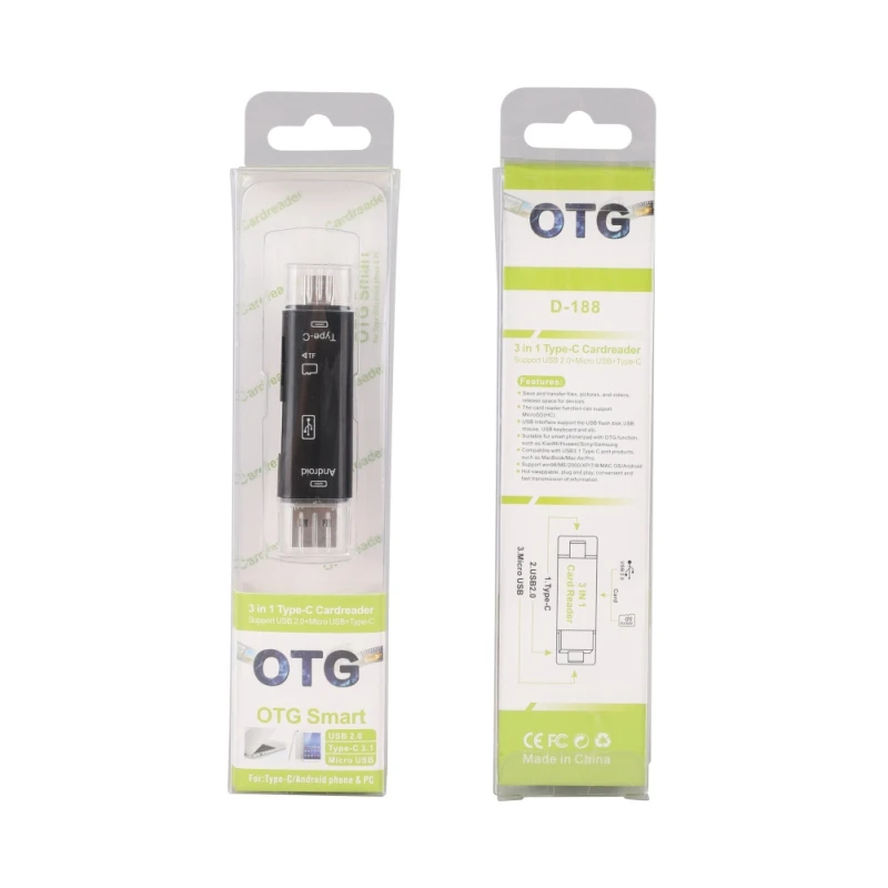 5 В 1 Кардридер USB 2 0 Type C Телефон OTG ноутбук аксессуары для Micro TF карты памяти