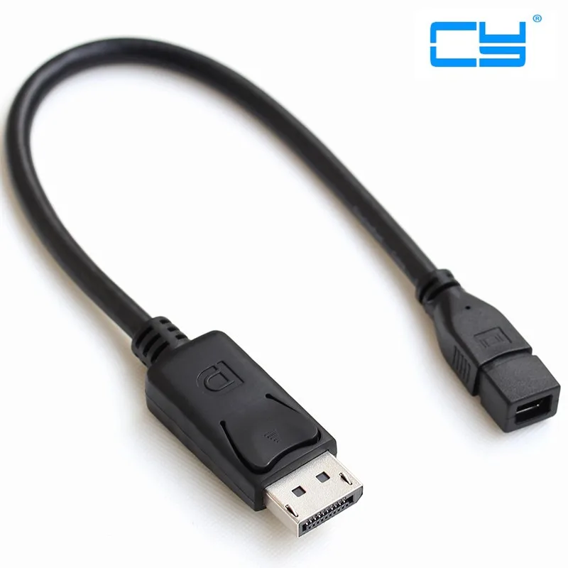 Adaptador thunderbolt mini displayport para dp para mujer, convertidor masculino para ma...