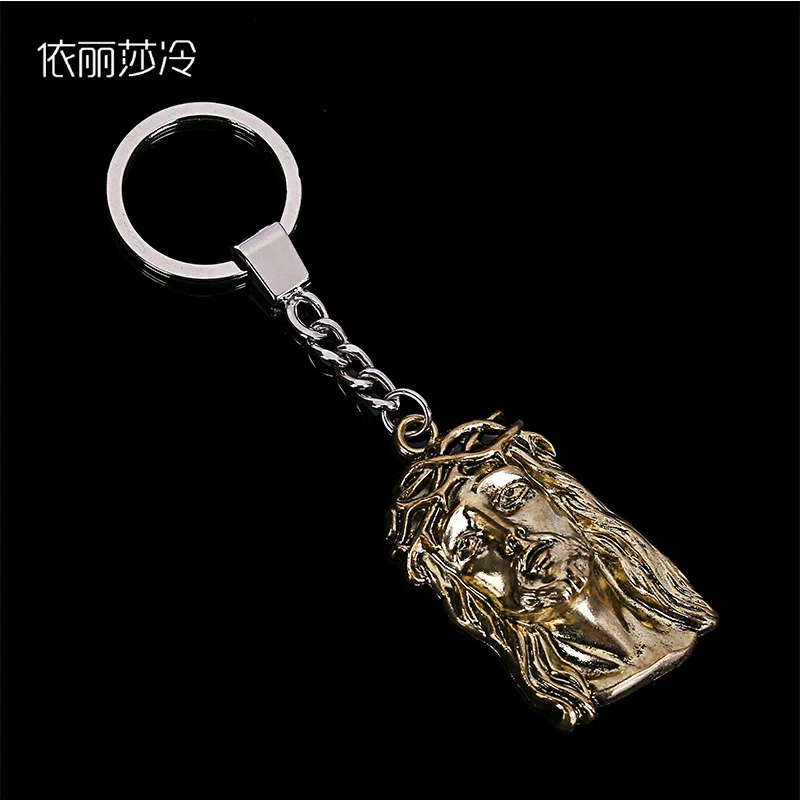 48 штук/Статуя Иисуса брелок с головой в виде креста религиозная бижутерия