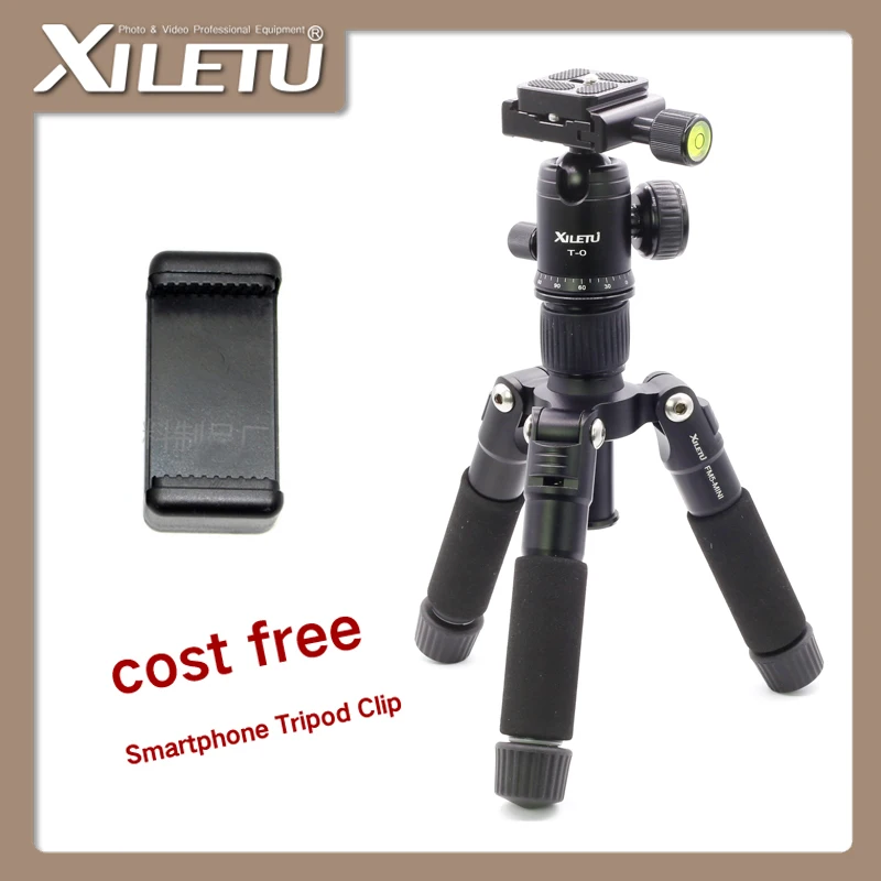 XILETU FM5-MINI Aluminum Tripod Stable Desktop Tripod&Ball Head For Digital camera Mirrorless camera Smart phone