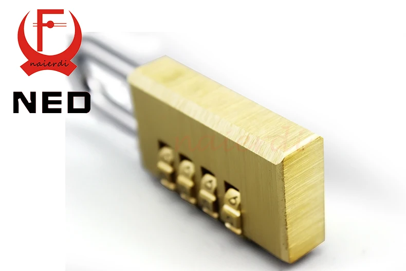 NED высококачественный медный мини замок с 3 значным кодом паролей для путешествий