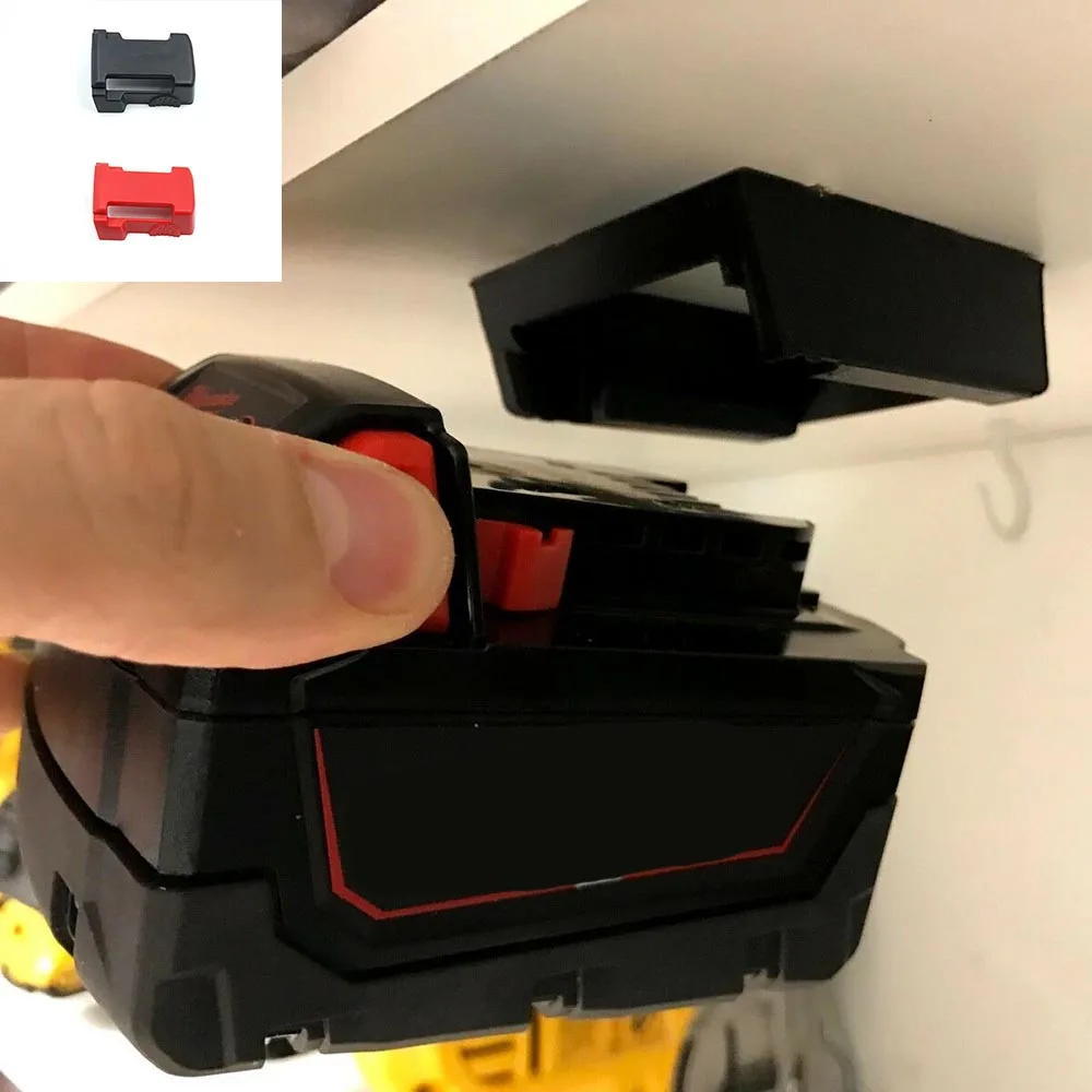 Powstro 5 шт. крепления для аккумуляторов с 3D печатью с ABS для MILWAUKEE M18 18 в стойка-держатель для хранения стойки Слоты батареи Houlder