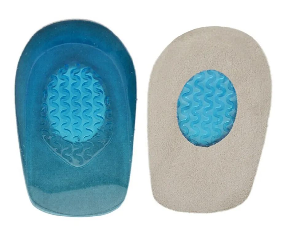 Silicone Gel Insoles Heel Cushion Soles Relieve Foot Pain Protectors Spur Support Shoe Pad Feet Care Inserts