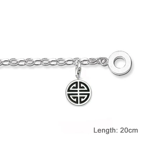 925 благоприятные символы долголетия Diy Подвески подходят для браслетов и