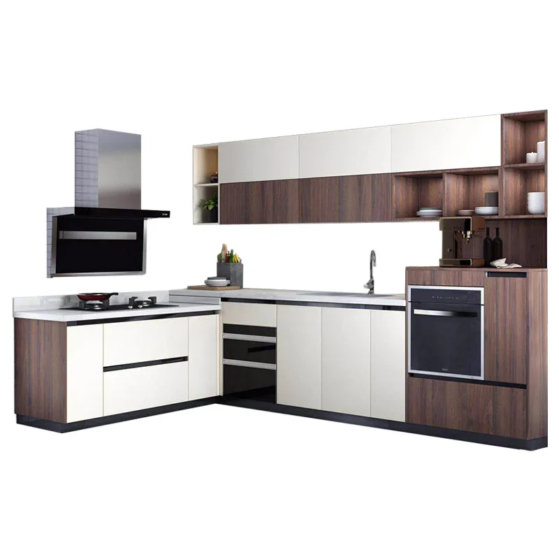 Небольшой кухонный комбайн L выполненный на заказ современный деревянный