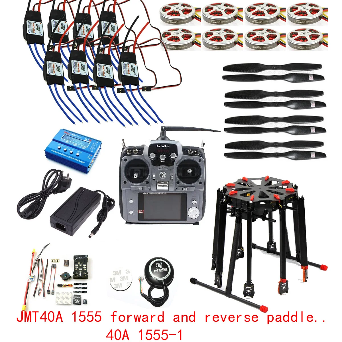 

Flying over the tarot X8 rack octagonal aircraft, GPS return a key PX4, 32-bit flight control B6 charger