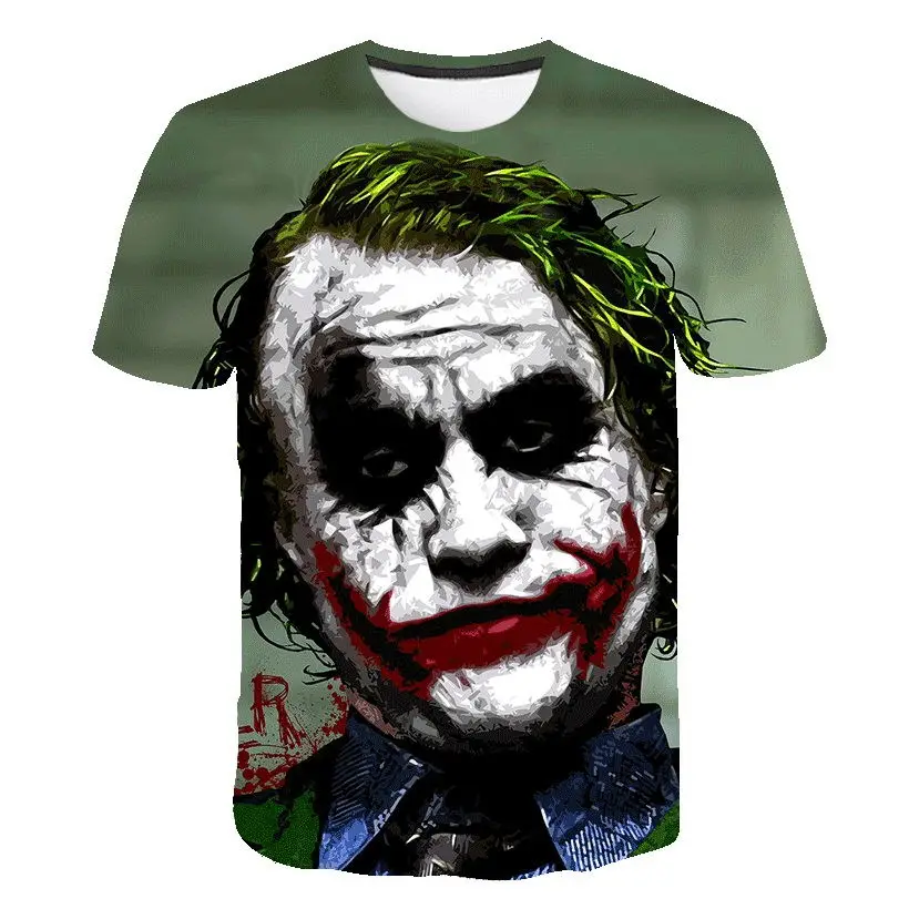 Мужская футболка с 3D принтом The Dark Knight Повседневная круглым вырезом и коротким