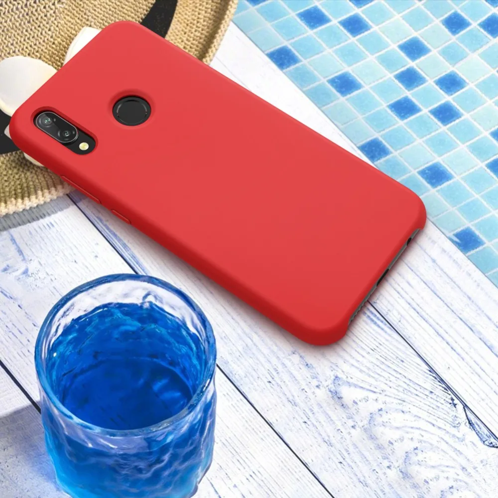 funda for huawei p20 lite case cover NILLKIN Liquid Smooth Silicone For nova 3e 5.84'' luxury protection bags |