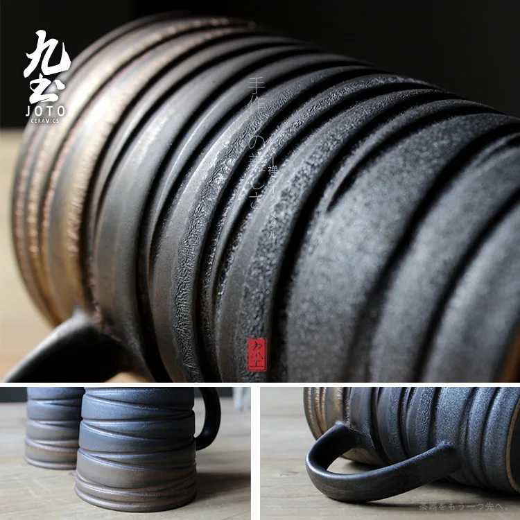 Брендовая 100% ручная керамика кофейная кружка с ручкой японский короткий стиль