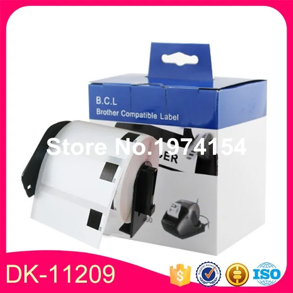 60 x рулонов Brother 11209 DK DK11209 1209 DK1209 совместимые этикетки с постоянным