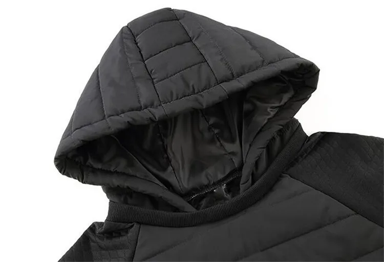 Модное женское хлопковое пальто в полоску больших размеров 6XL, Новое поступление, повседневное Черное длинное пальто с капюшоном, зимнее женское уличное пальто
