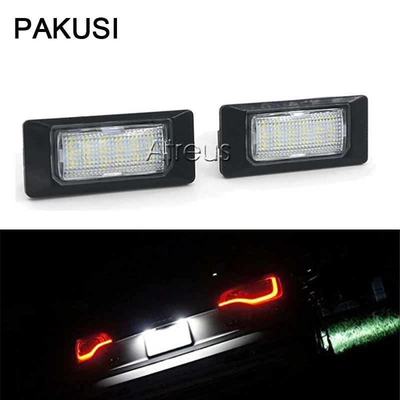 Автомобильные светодиодные фары PAKUSI для номерного знака Volkswagen VW Golf 6 Passat B6 B7 Polo 4D