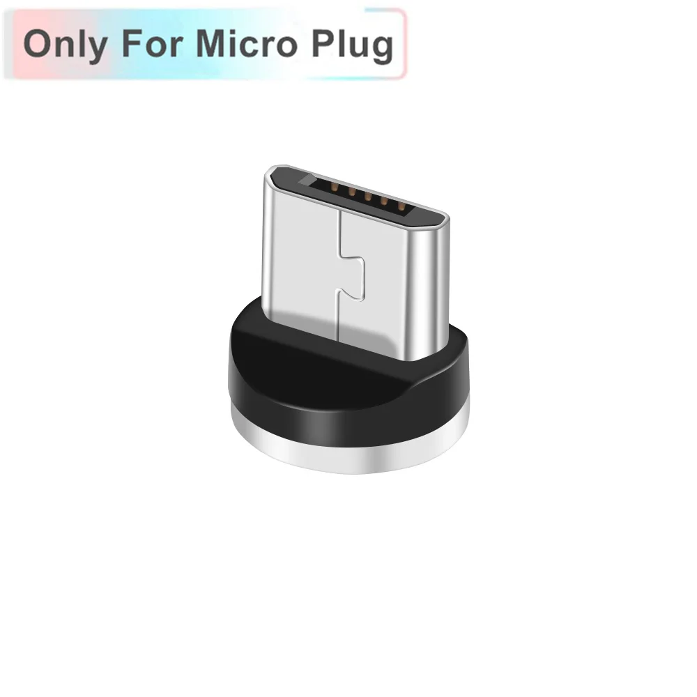 Only For Micro Plug OLAF светодиодный магнитный usb-кабель для iPhone X, Xr, Xs, Max, Micro USB кабель type-c, быстрый Магнитный usb-кабель для зарядки samsung S9, Xiaomi - Цвет: Only For Micro Plug