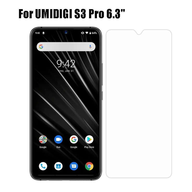 Закаленное стекло UMIDIGI S3 Pro 6 3 дюйма стальная пленка Передняя Защитная для S