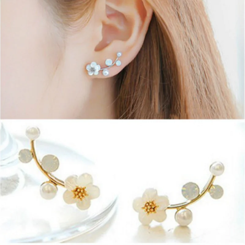 2018 в Корейском стиле новинка натуральная основа цветок искусственный жемчуг