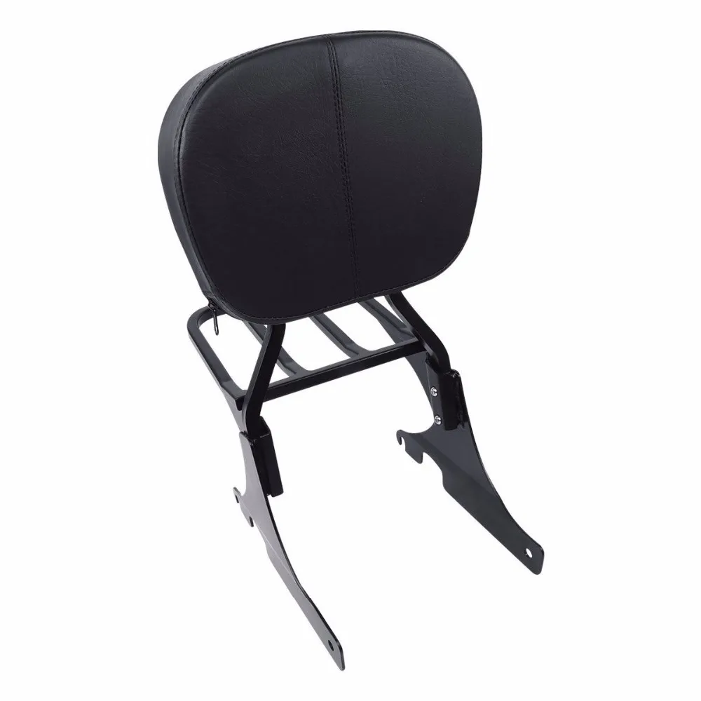 Motorcycle Black Sissy Bar Backrest Luggage Rack For Harley Softail Custom Heritage Springer Night Train FXSTC 1984-1999 | Автомобили и