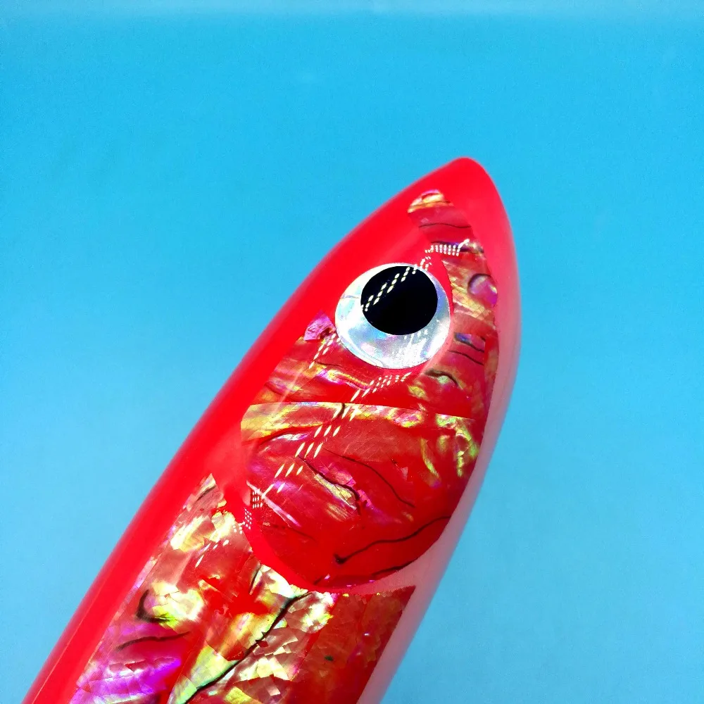 Hoofish 1 шт. Topwater деревянная палка приманки GT поверхности троллинг приманки 120 г/22 см 3 цвета deep sea ручной работы Рыбалка приманку