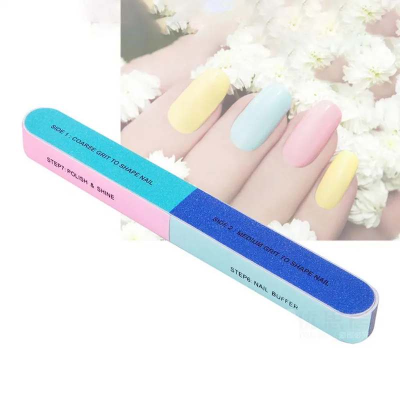 1 шт. пилка для ногтей с креативной печатью шлифовальный песок полировки шести