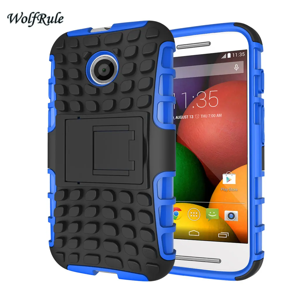 Чехол WolfRule для Motorola Moto E силиконовый и жесткий пластиковый чехол XT1021