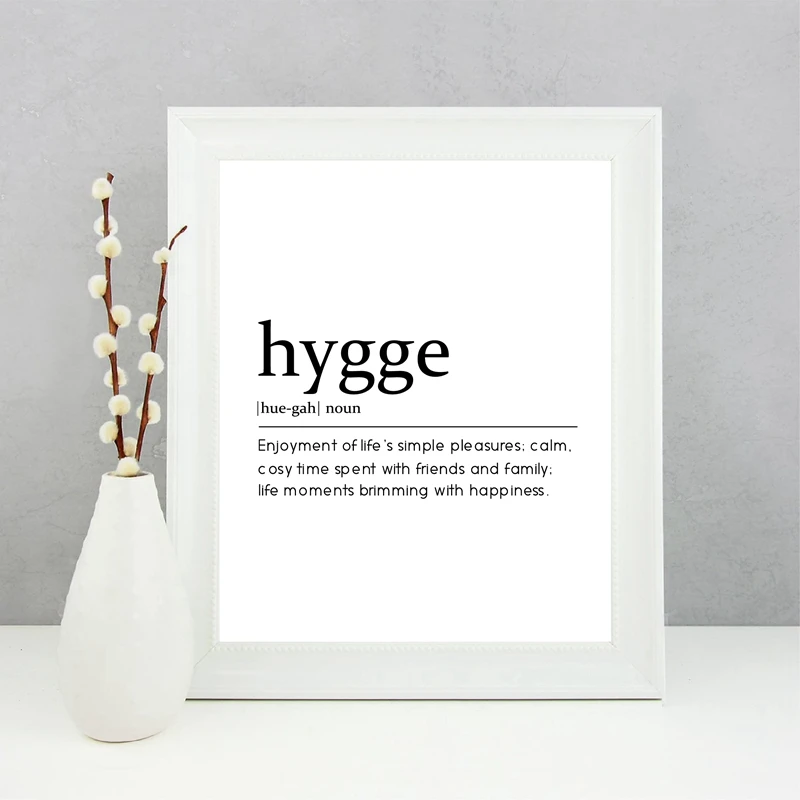 Hygge картина с цитатой Современная минимализм печатная картина|Рисование и