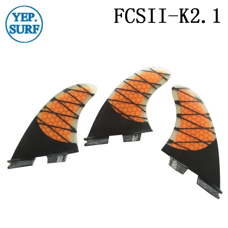 Двойные вкладки 2 плавник с Сотами Carbon Tri Set Fin двойные UK2.1 для серфинга